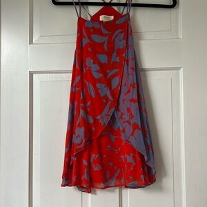 EUC Anthropologie Maeve camisole in orange and purple
